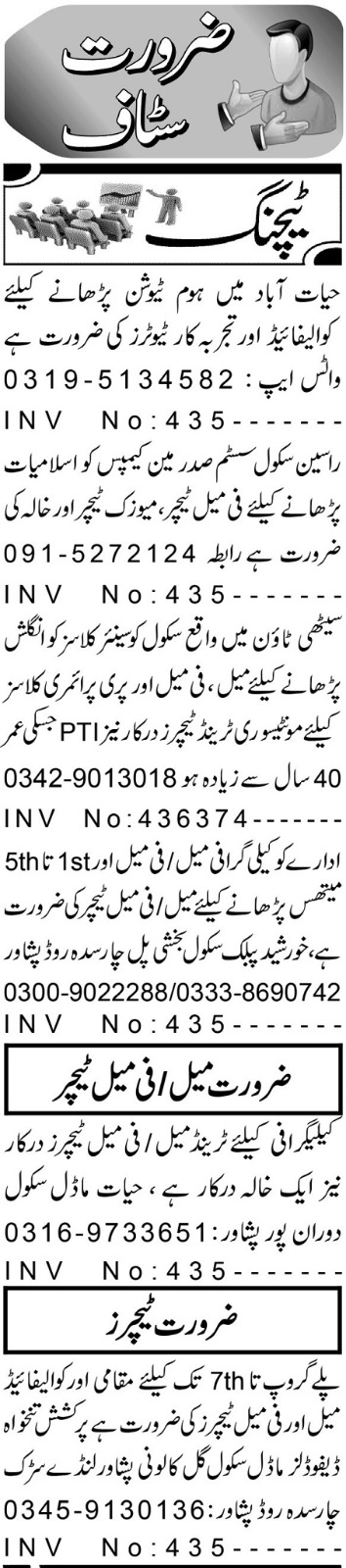 Educational Institute Peshawar Jobs 2024